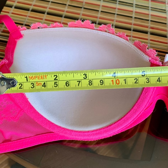 Hot pink and white lace. Xhilaration bra. 36B. - Picture 9 of 9